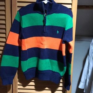 Polo half-zip sweater